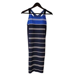 Athleta Caspian Dress Size Small Blue White Striped Racerback Swim Bra NWOT NEW
